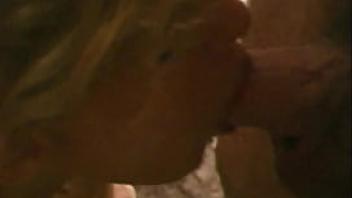 Amateur cock swapping bj with hotwife milf with perfect big natural tits both sluts share 2 huge facials